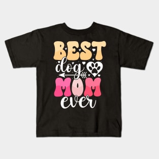 Mother's Day Best Dog Mom Ever Kids T-Shirt